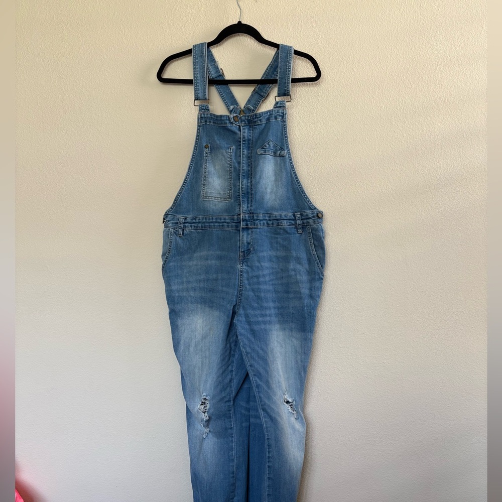 Lovesick Blue Denim Overalls